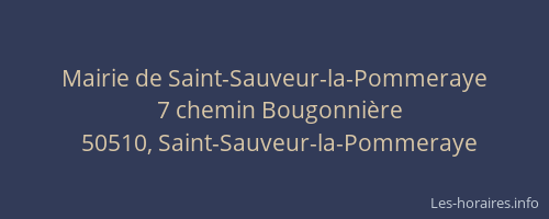 Mairie de Saint-Sauveur-la-Pommeraye
