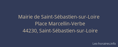 Mairie de Saint-Sébastien-sur-Loire