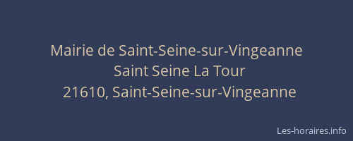 Mairie de Saint-Seine-sur-Vingeanne