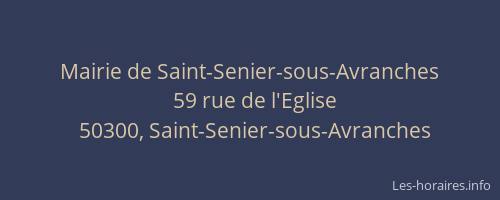 Mairie de Saint-Senier-sous-Avranches