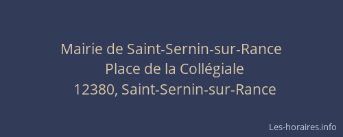 Mairie de Saint-Sernin-sur-Rance
