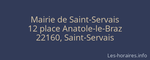 Mairie de Saint-Servais