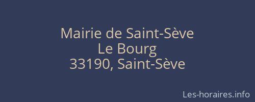 Mairie de Saint-Sève