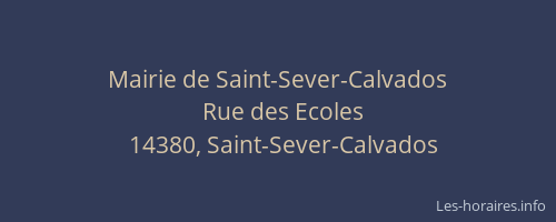 Mairie de Saint-Sever-Calvados