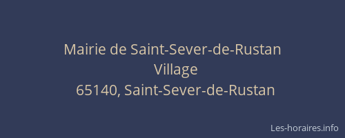 Mairie de Saint-Sever-de-Rustan