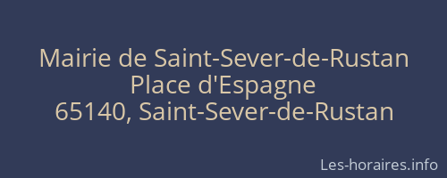 Mairie de Saint-Sever-de-Rustan