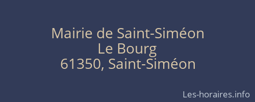 Mairie de Saint-Siméon