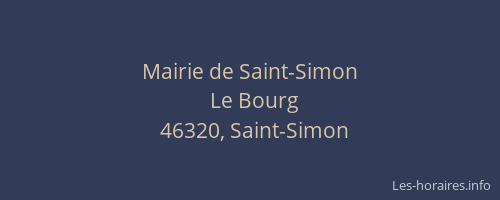 Mairie de Saint-Simon