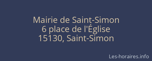 Mairie de Saint-Simon