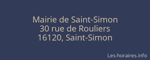 Mairie de Saint-Simon