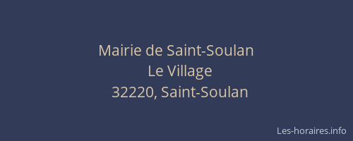 Mairie de Saint-Soulan