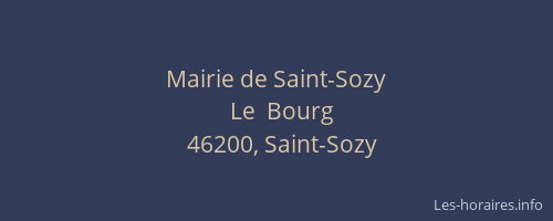 Mairie de Saint-Sozy