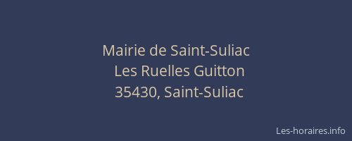 Mairie de Saint-Suliac
