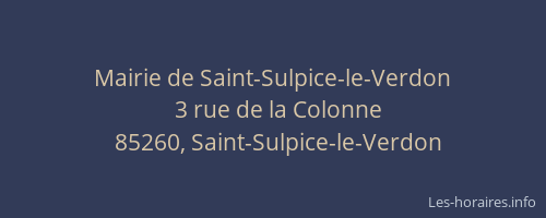Mairie de Saint-Sulpice-le-Verdon