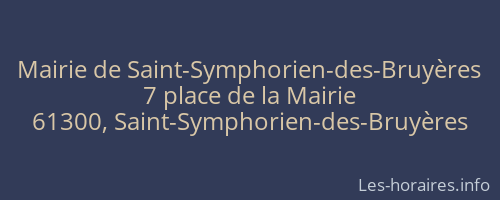 Mairie de Saint-Symphorien-des-Bruyères