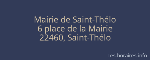 Mairie de Saint-Thélo