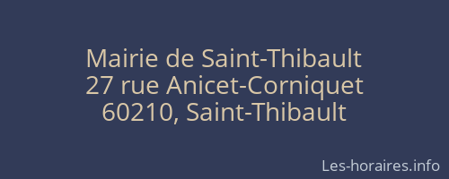 Mairie de Saint-Thibault