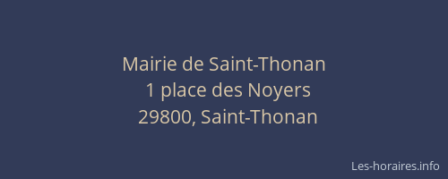 Mairie de Saint-Thonan