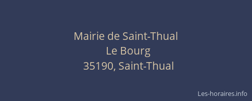 Mairie de Saint-Thual