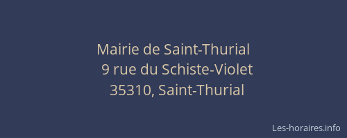 Mairie de Saint-Thurial