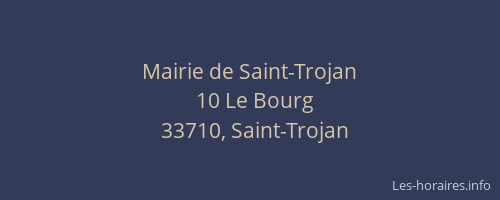 Mairie de Saint-Trojan