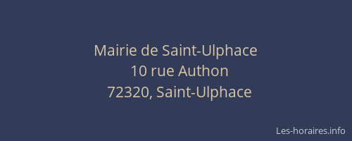 Mairie de Saint-Ulphace