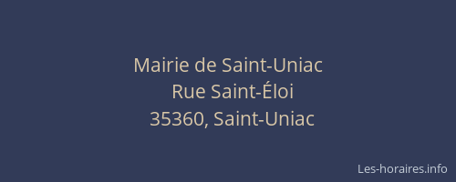 Mairie de Saint-Uniac