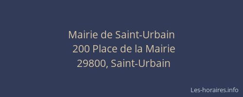 Mairie de Saint-Urbain