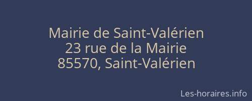 Mairie de Saint-Valérien