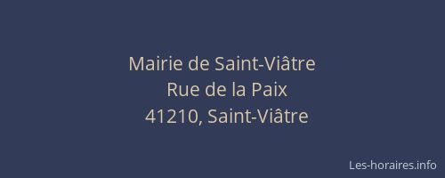 Mairie de Saint-Vi&acirc;tre