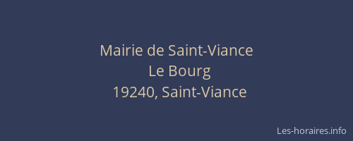 Mairie de Saint-Viance