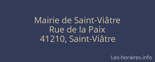 Mairie de Saint-Viâtre