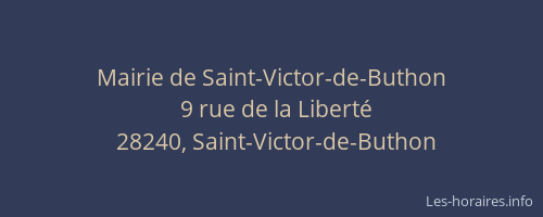 Mairie de Saint-Victor-de-Buthon