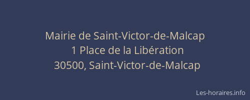 Mairie de Saint-Victor-de-Malcap