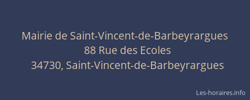 Mairie de Saint-Vincent-de-Barbeyrargues