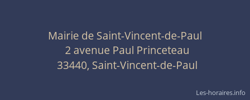 Mairie de Saint-Vincent-de-Paul