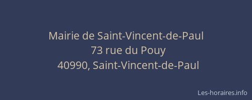 Mairie de Saint-Vincent-de-Paul