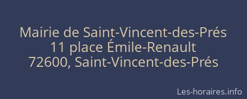 Mairie de Saint-Vincent-des-Prés