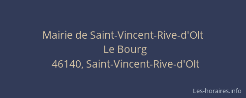 Mairie de Saint-Vincent-Rive-d'Olt