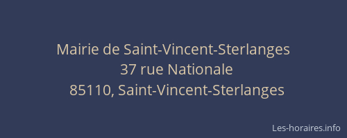 Mairie de Saint-Vincent-Sterlanges