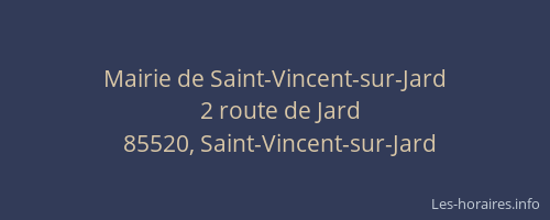 Mairie de Saint-Vincent-sur-Jard