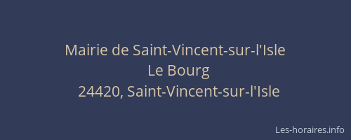 Mairie de Saint-Vincent-sur-l'Isle
