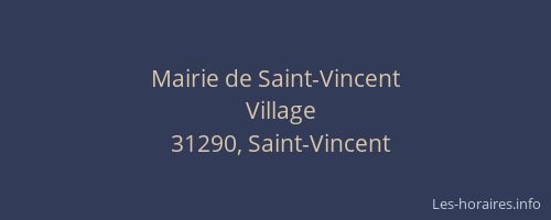 Mairie de Saint-Vincent