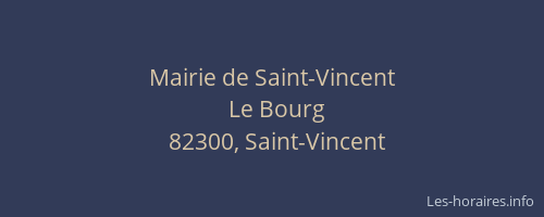 Mairie de Saint-Vincent