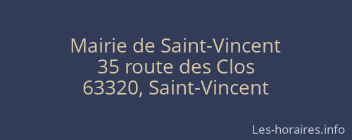 Mairie de Saint-Vincent