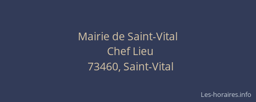 Mairie de Saint-Vital