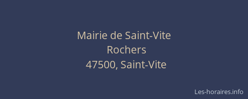 Mairie de Saint-Vite