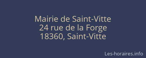 Mairie de Saint-Vitte