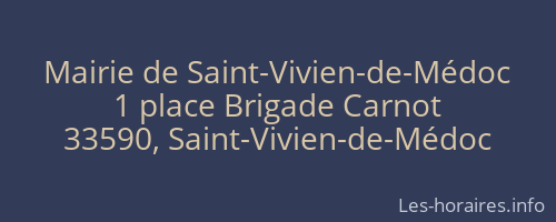 Mairie de Saint-Vivien-de-Médoc