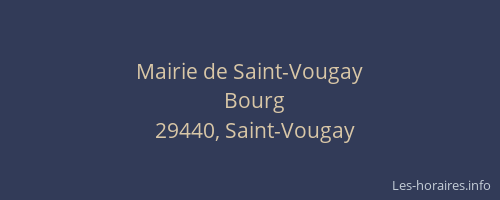 Mairie de Saint-Vougay